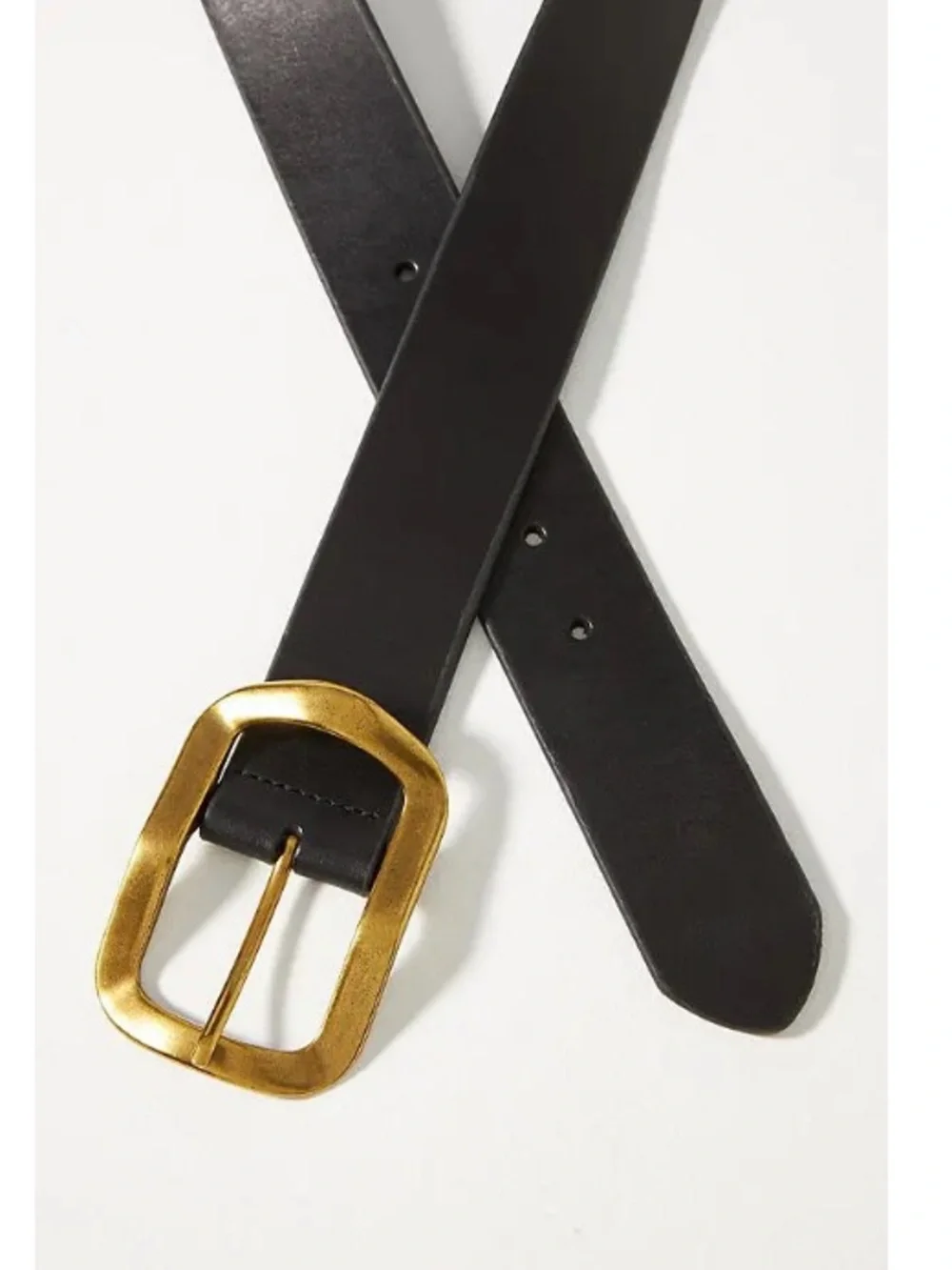 Anthropologie Square Buckle Leather Belt NWT